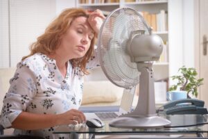 AC Blow Warm Air Sometimes: Danville VA homeowner cools off with a fan indoors